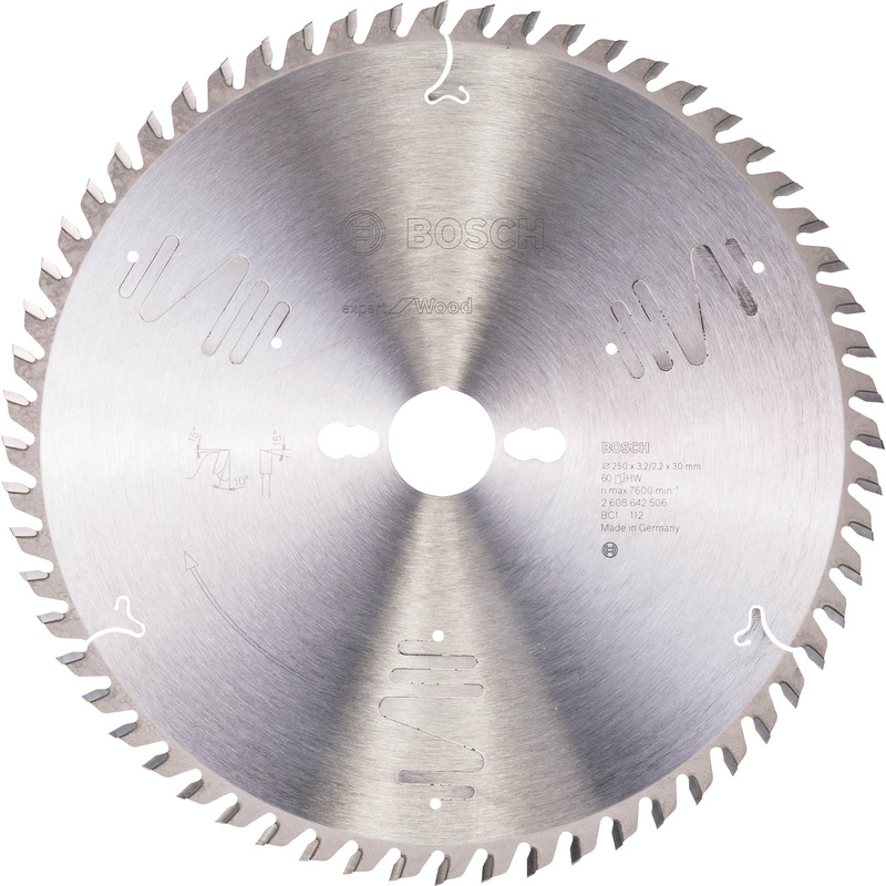 Bosch EXPERT Circular Saw Blade 250 x 30 x 60T