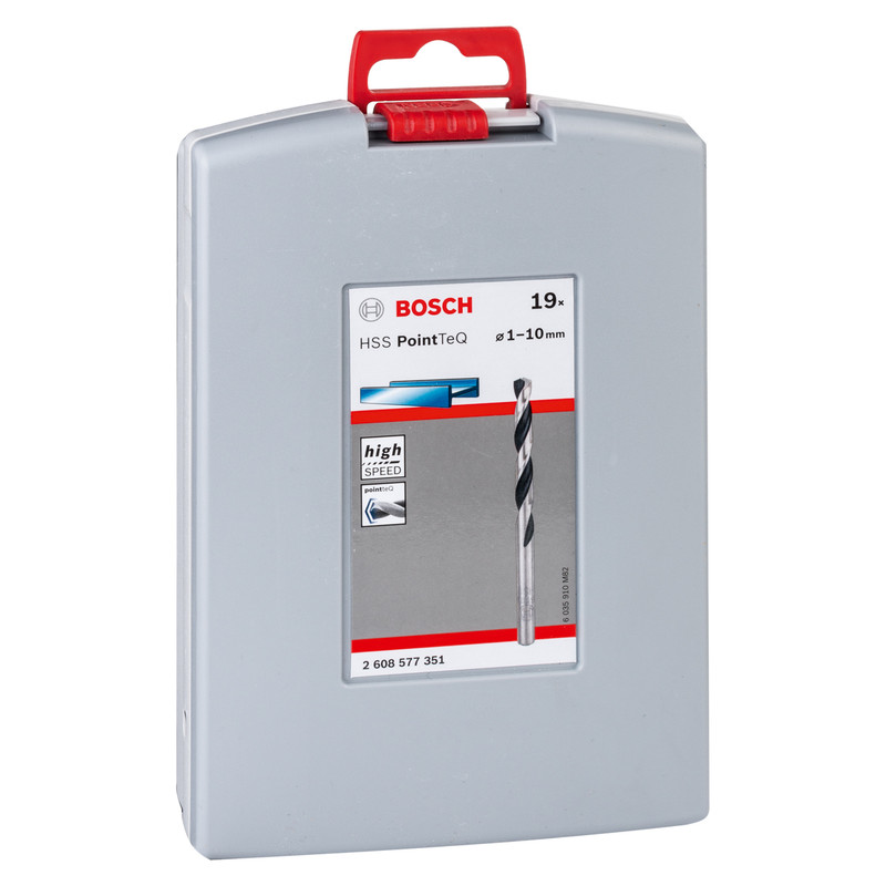 Bosch PointTeQ HSS Metal Drill Bit Set 19 Piece