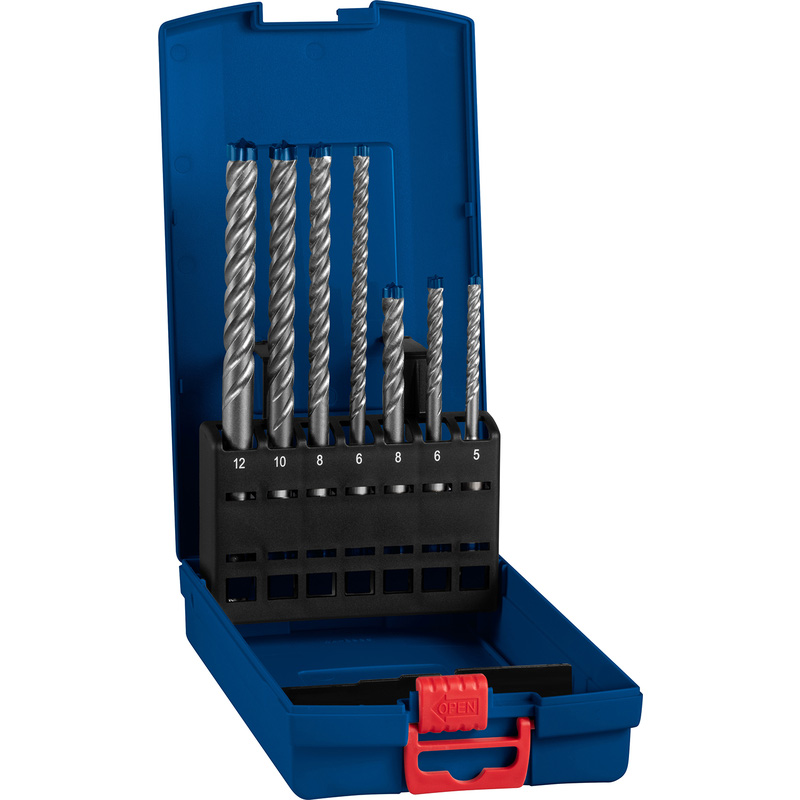Bosch EXPERT SDS Plus 7X Hammer Masonry Drill Bit Set 7 Piece