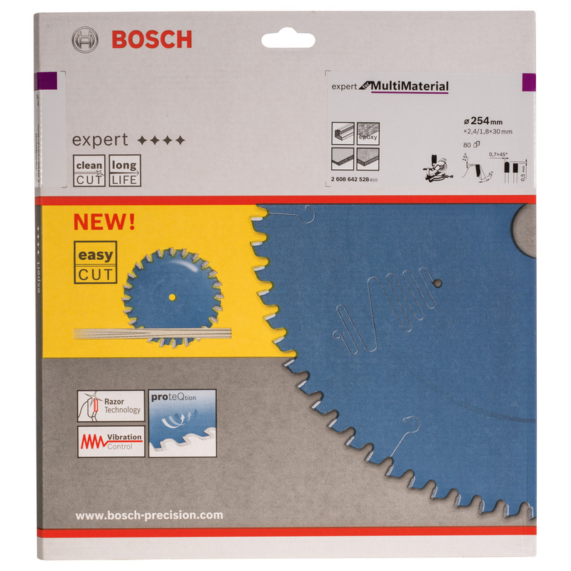 Bosch EXPERT Multi Material Mitre Saw Blade 254 x 30 x 80T