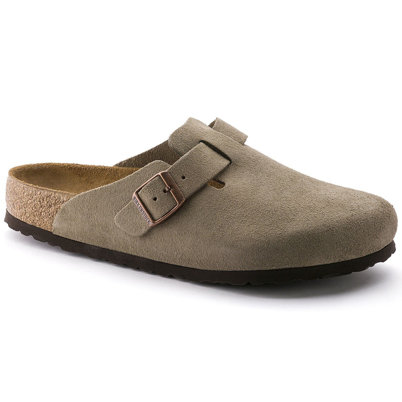 Birkenstock Boston Suede Leather Soft Footbed Clogs - Unisex
