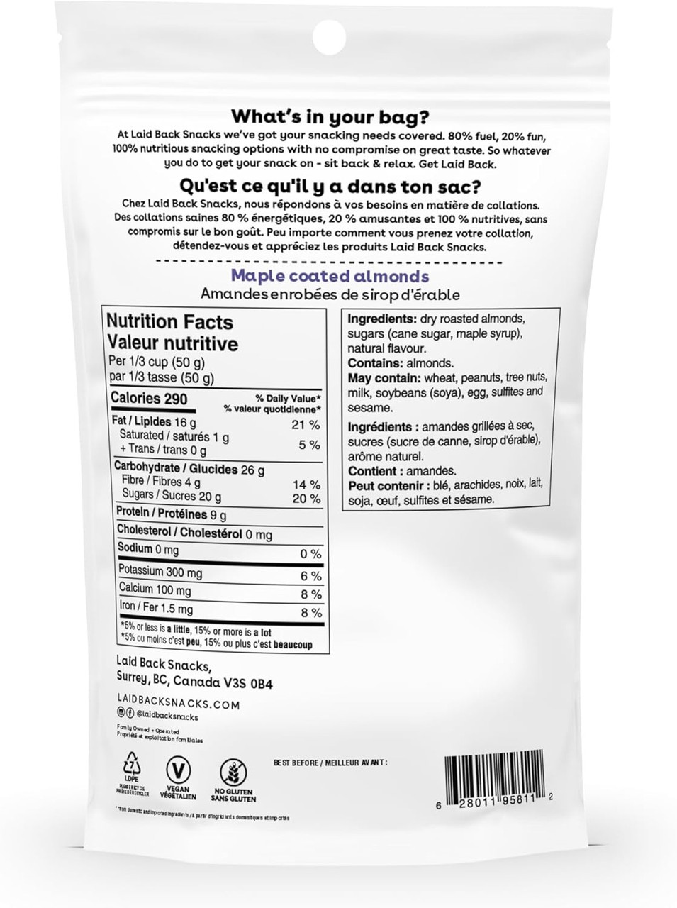 Laid Back Snacks Posh Praline