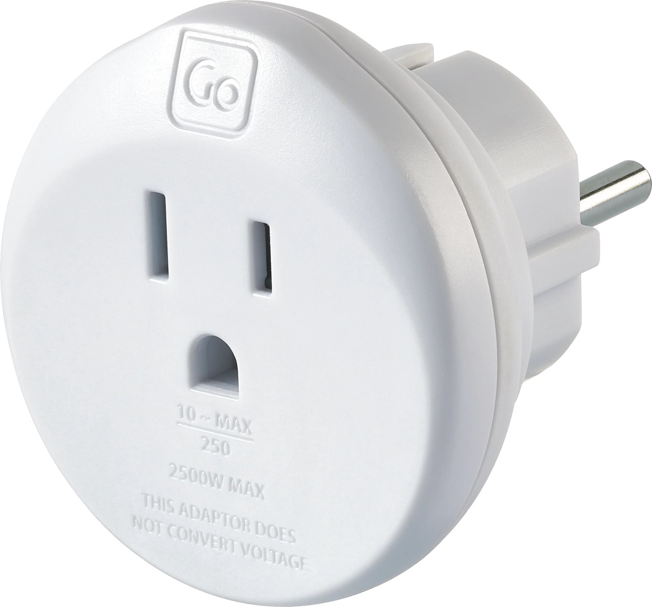Go Travel North America to EU Travel Adapter