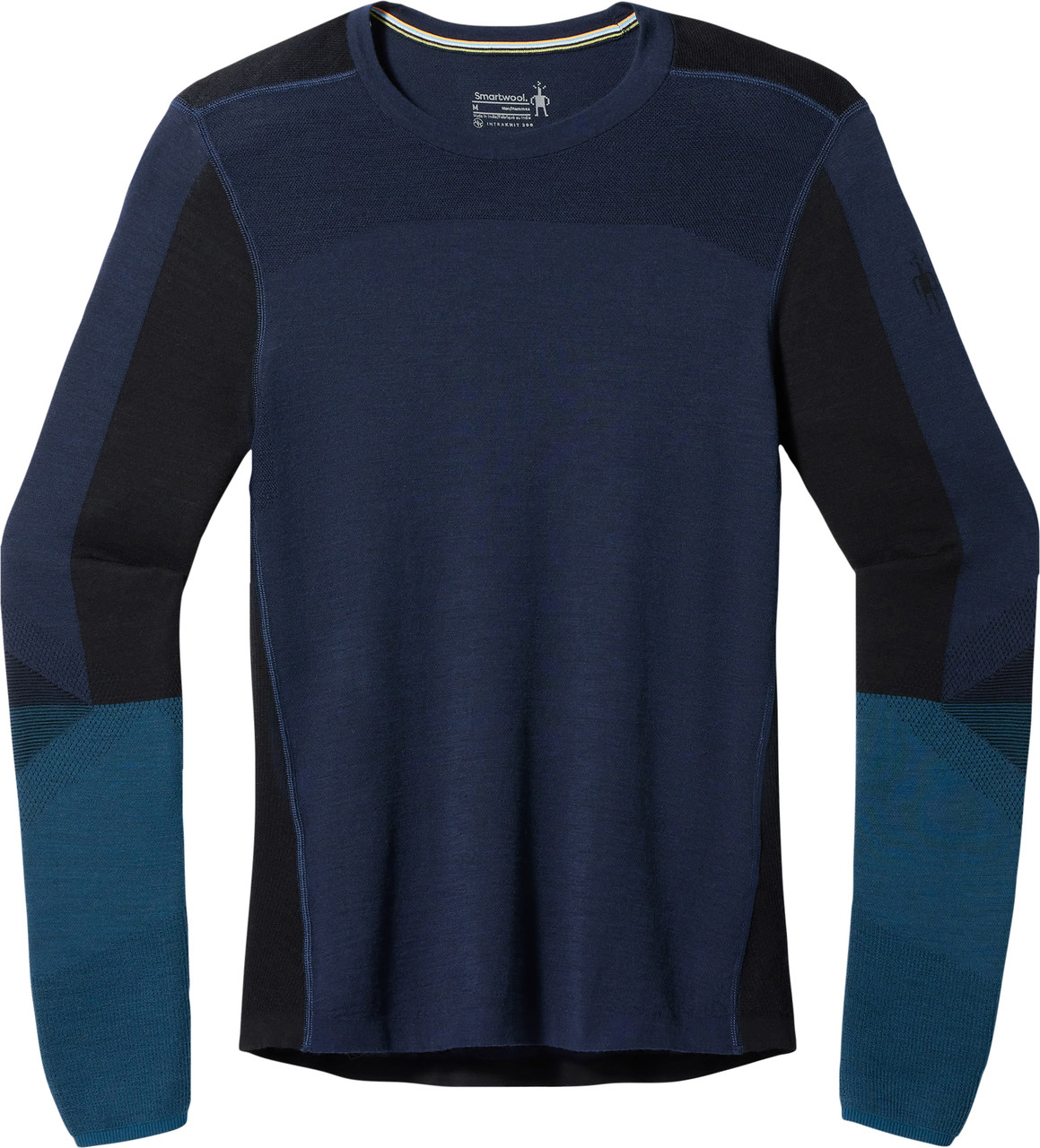 Smartwool Intraknit Thermal Merino Base Layer Colorblock Crew - Men's
