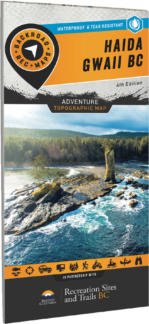 Backroad Mapbooks Haida Gwaii BC Waterproof Map
