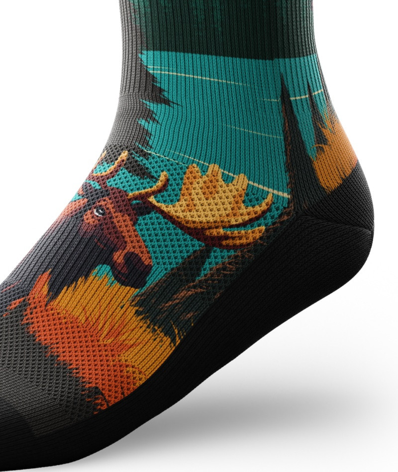 Outway Antlers Crew Sock - Unisex