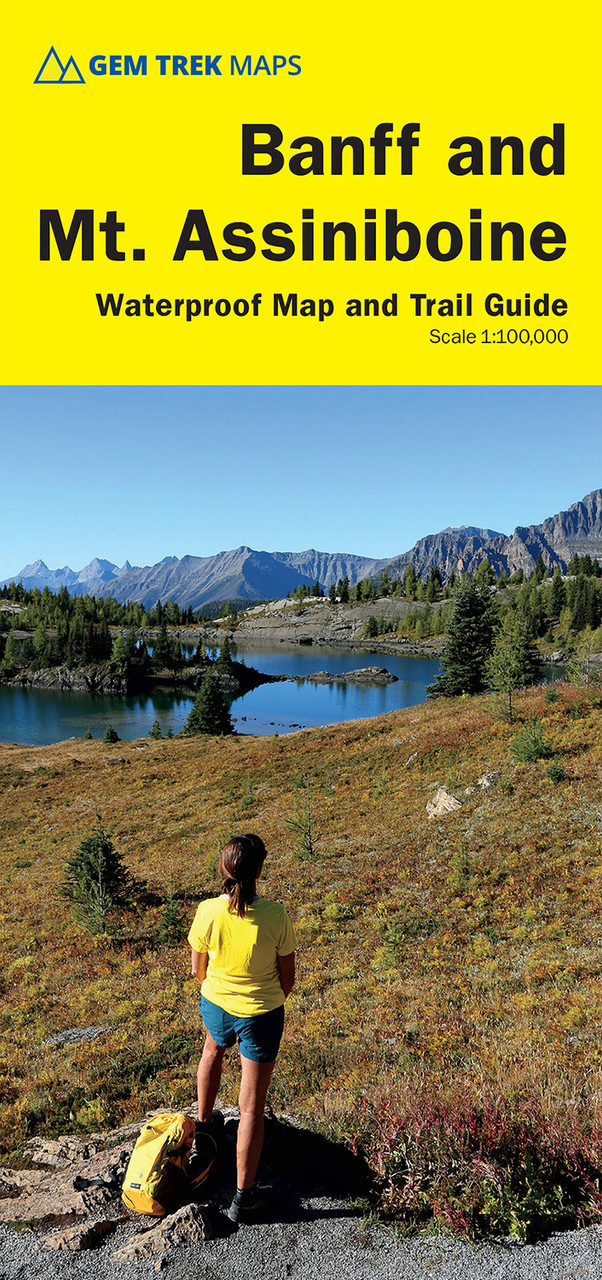 Gem Trek Publishing Banff & Mt. Assiniboine Map 10th edition