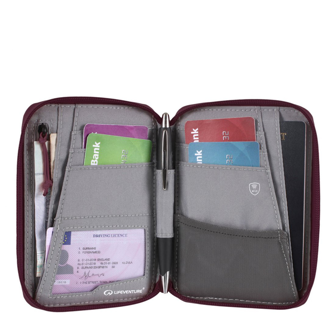 Lifeventure RFID Recycled Mini Travel Wallet - Unisex