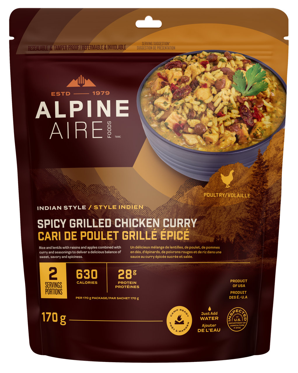 AlpineAire Spicy Grilled Chicken Curry