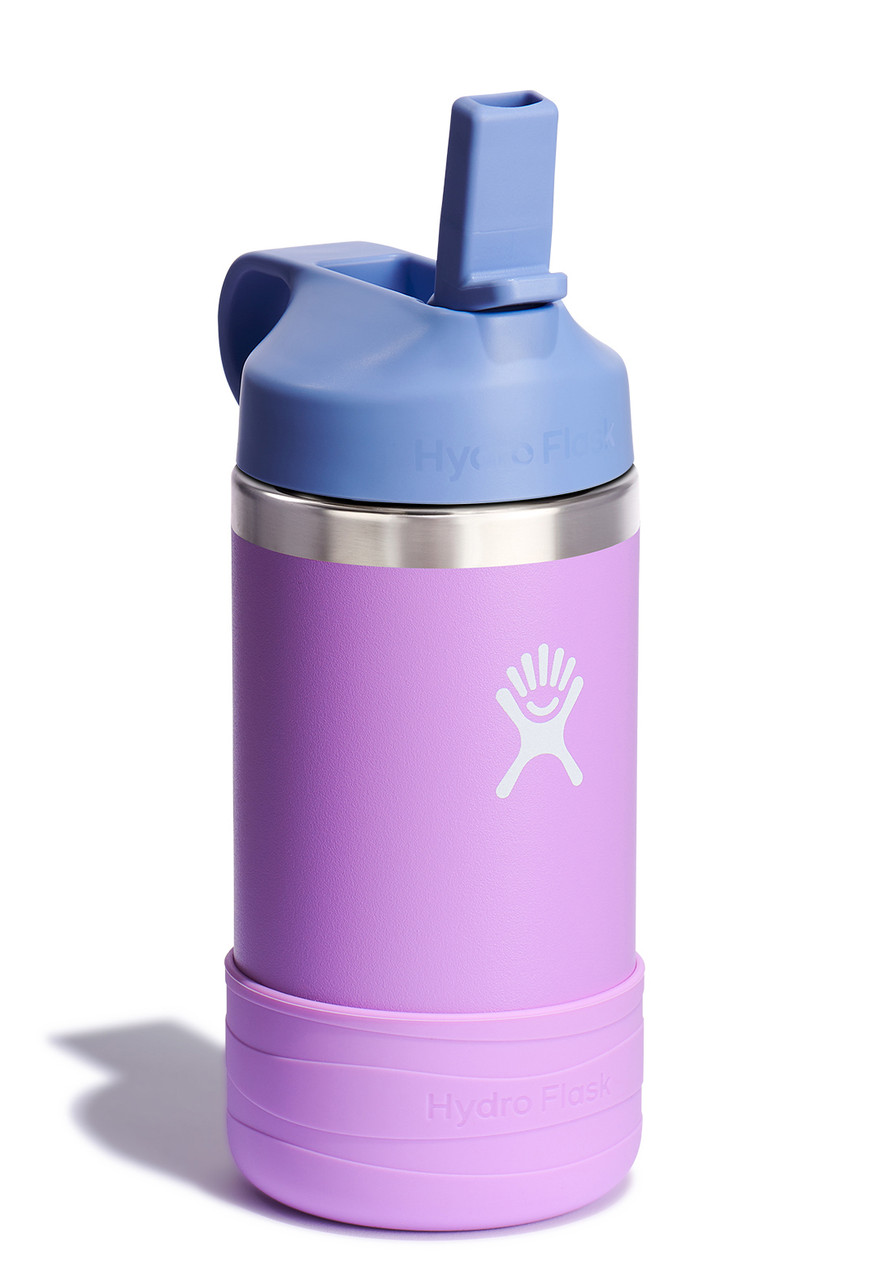 Hydro Flask Wide Mouth Straw Lid and Boot Bottle 355ml - Children to Youths