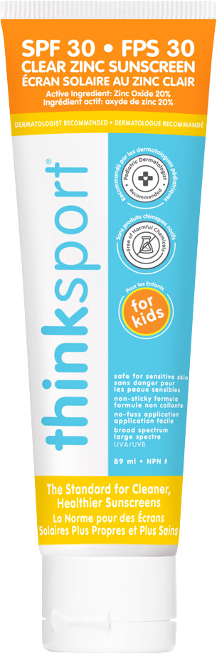 Thinksport Kids Clear Zinc Sunscreen SPF 30+ 3oz - Infants to Youths