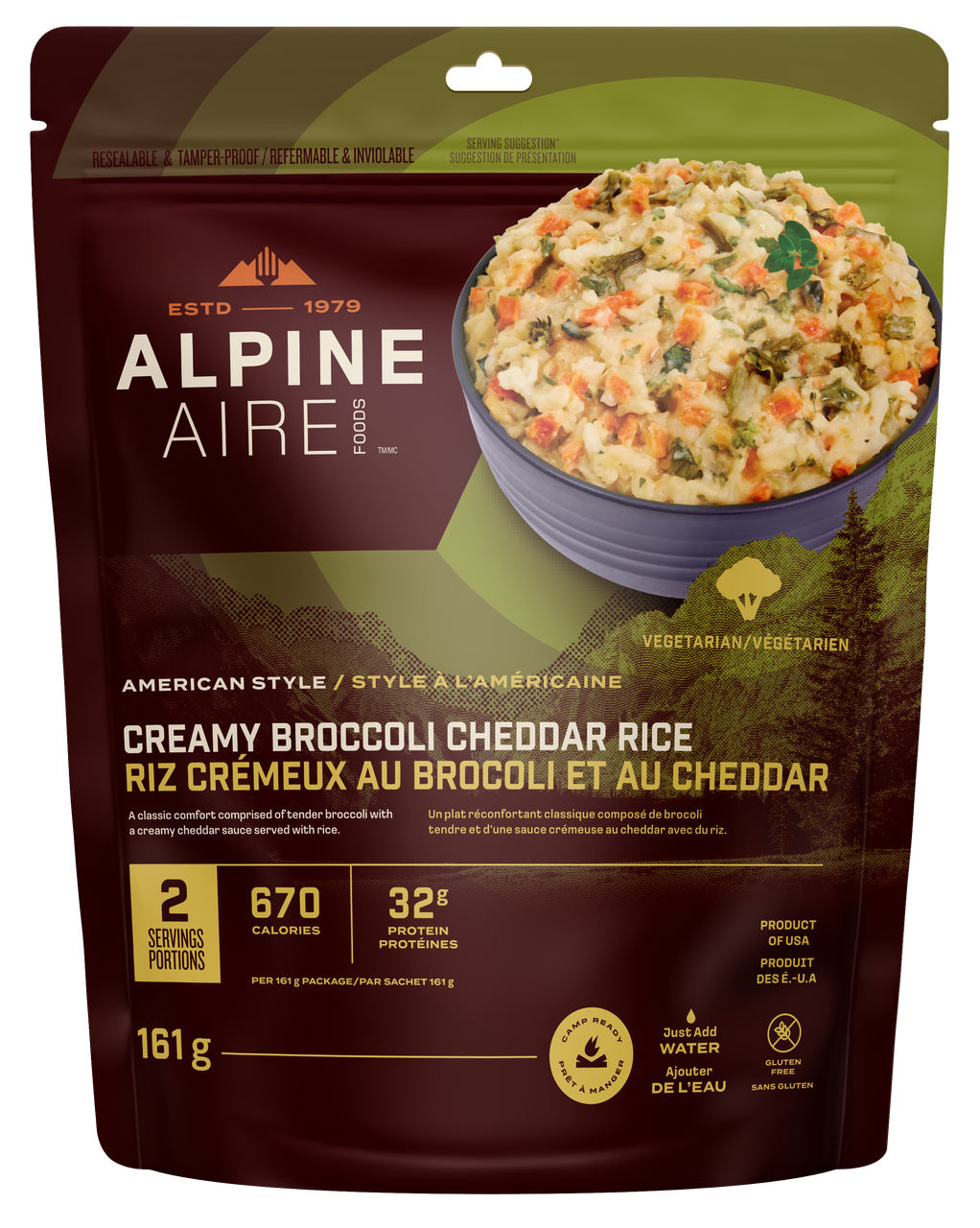 AlpineAire Creamy Broccoli Cheddar Rice