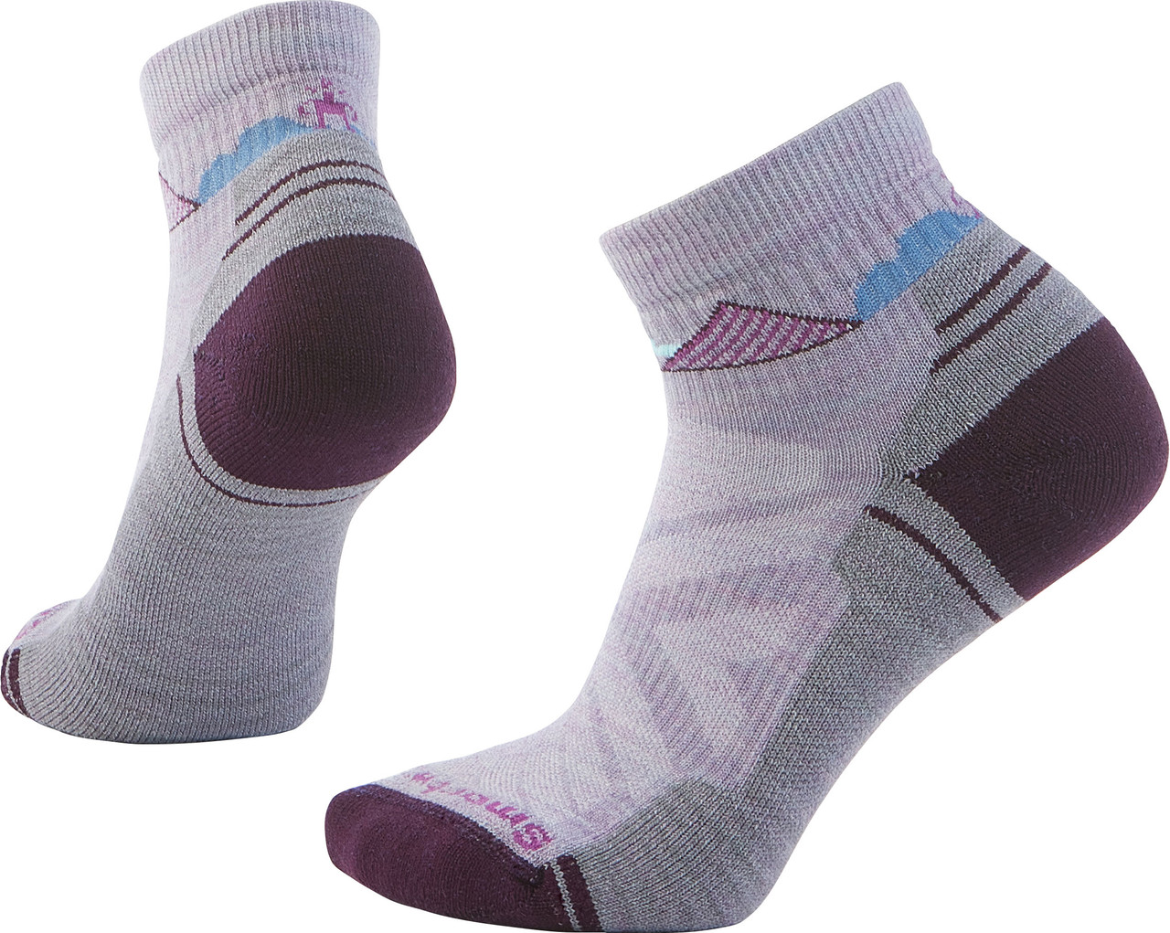 Smartwool Hike Light Cushion Clear Canyon Pattern Ankle Socks - Women's