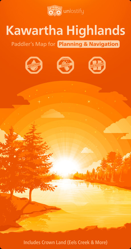 Jeff's Map Kawartha Highlands Paddler's Map