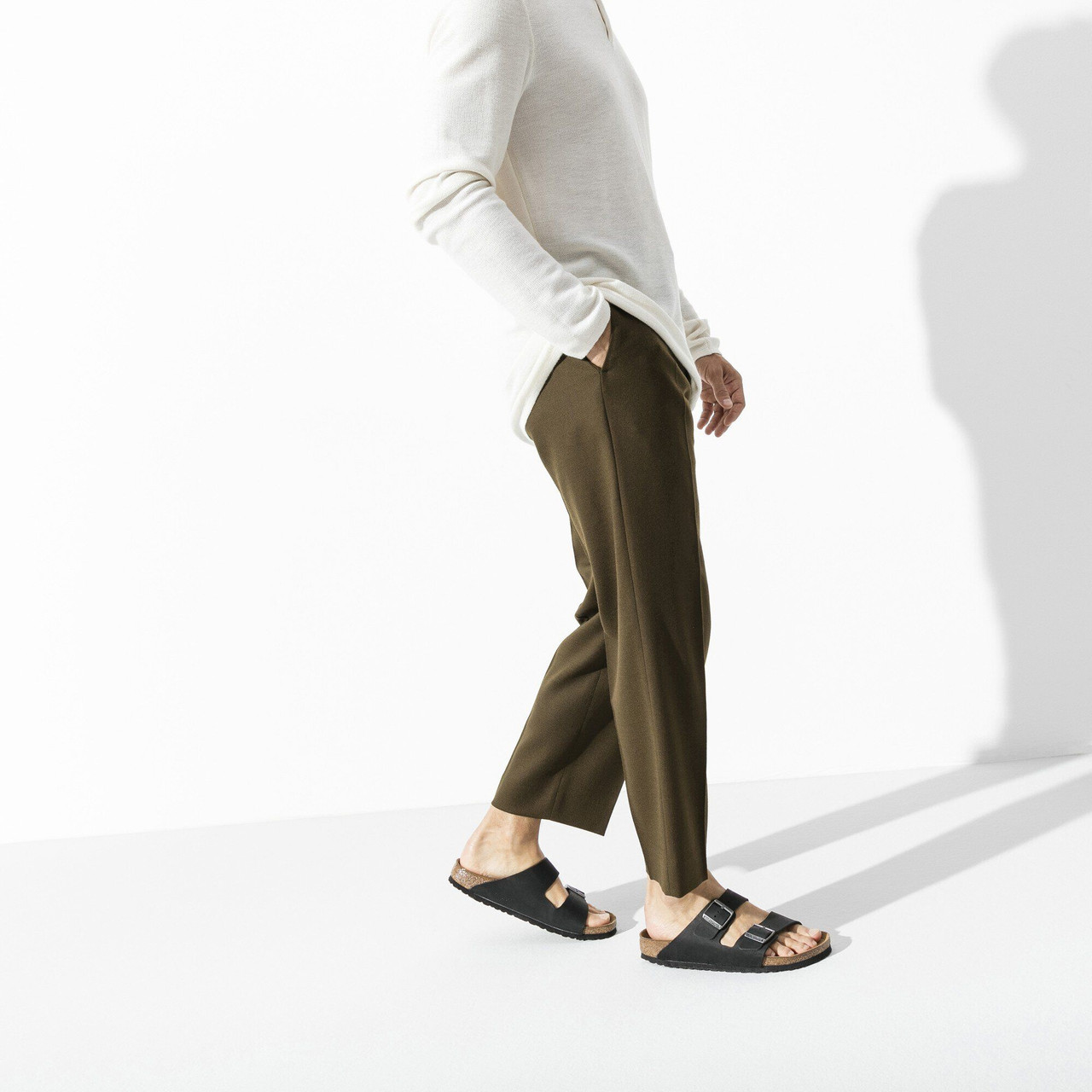 Birkenstock Arizona CT Oiled Leather Sandals - Men's