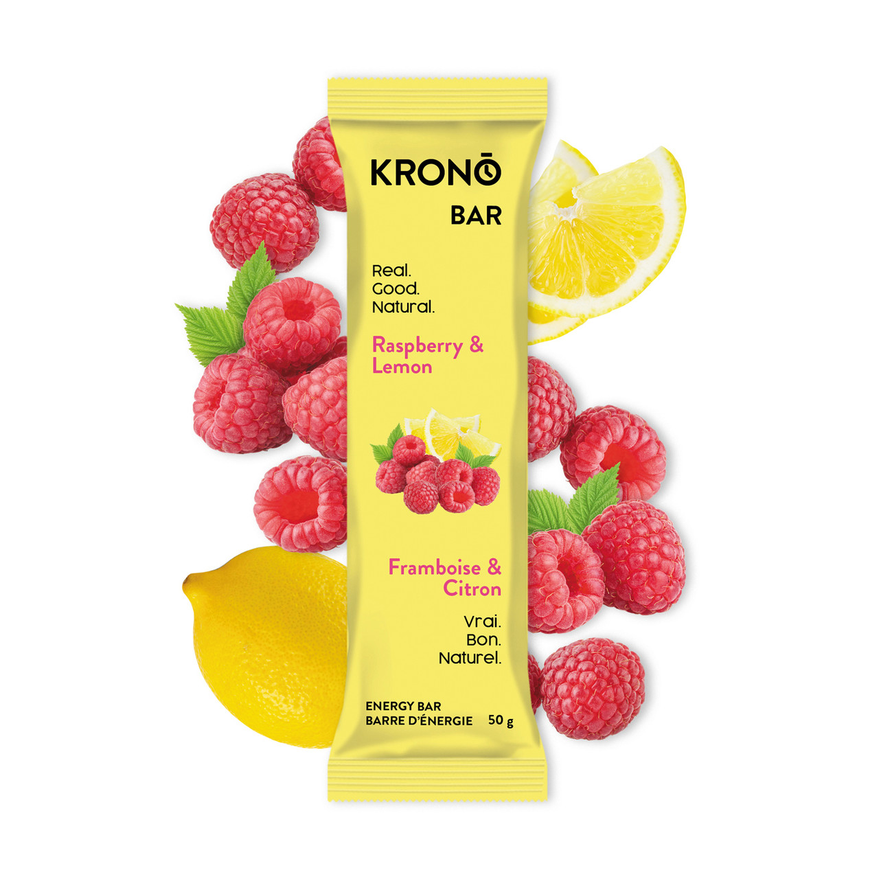 Krono Nutrition Raspberry Lemon Energy Bar