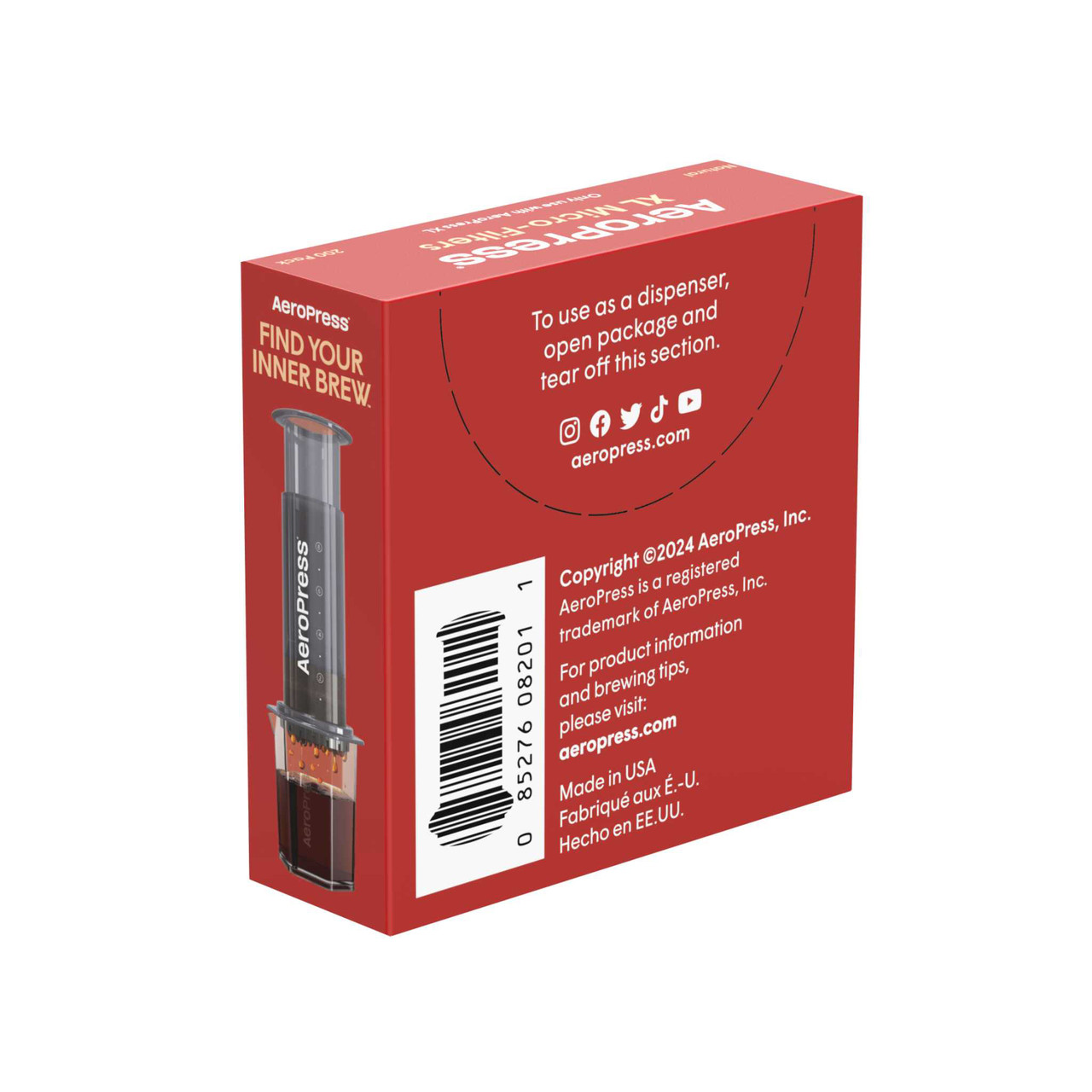 Aeropress Natural Paper Coffee Filter XL