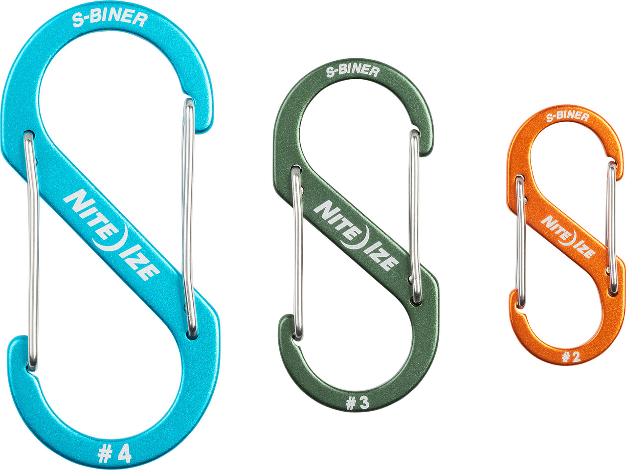 Nite Ize S-Biner Aluminum Dual Carabiner Combo 3 Pack