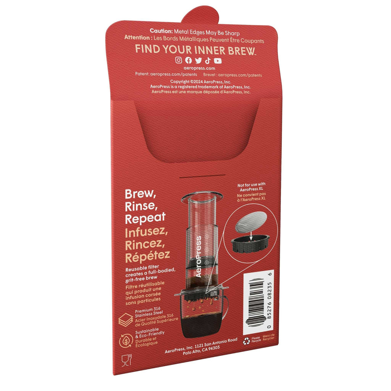 Aeropress Stainless Steel Reusable Filter