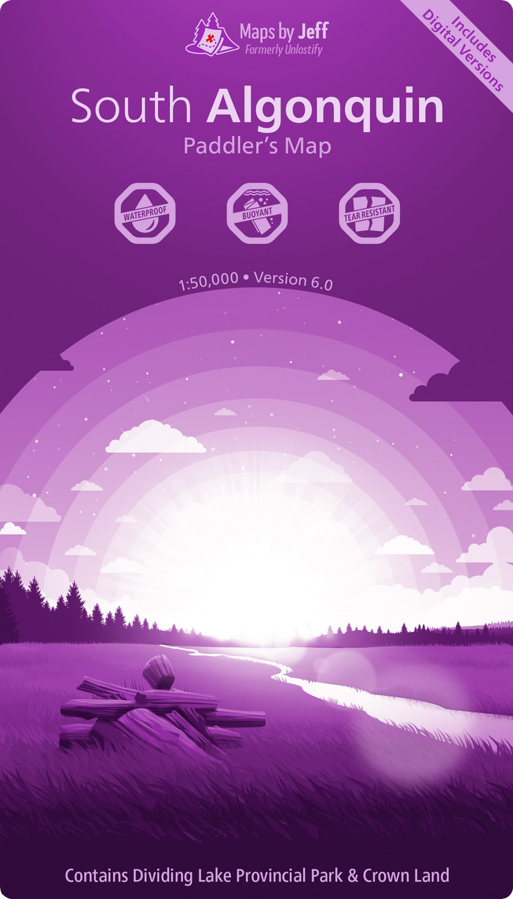 Jeff's Map South Algonquin Paddler's Map