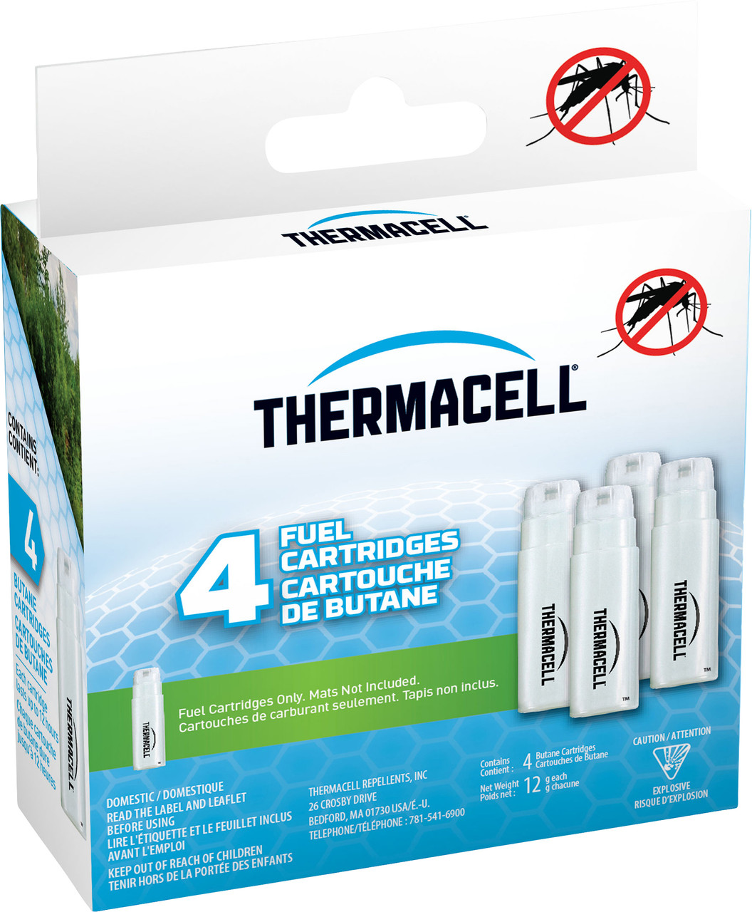 Thermacell Butane Fuel Cartridge Refills - 4 Pack