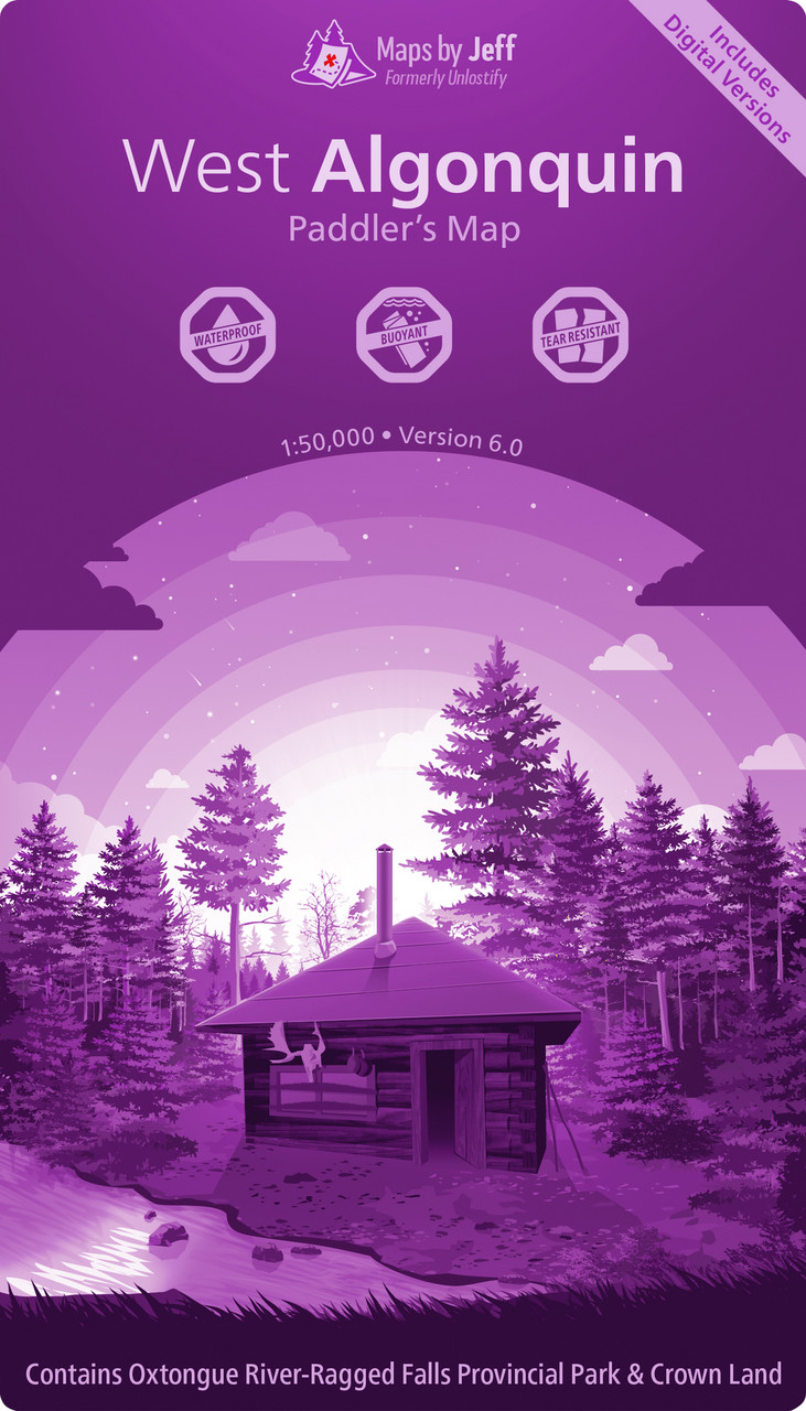 Jeff's Map West Algonquin Paddler's Map