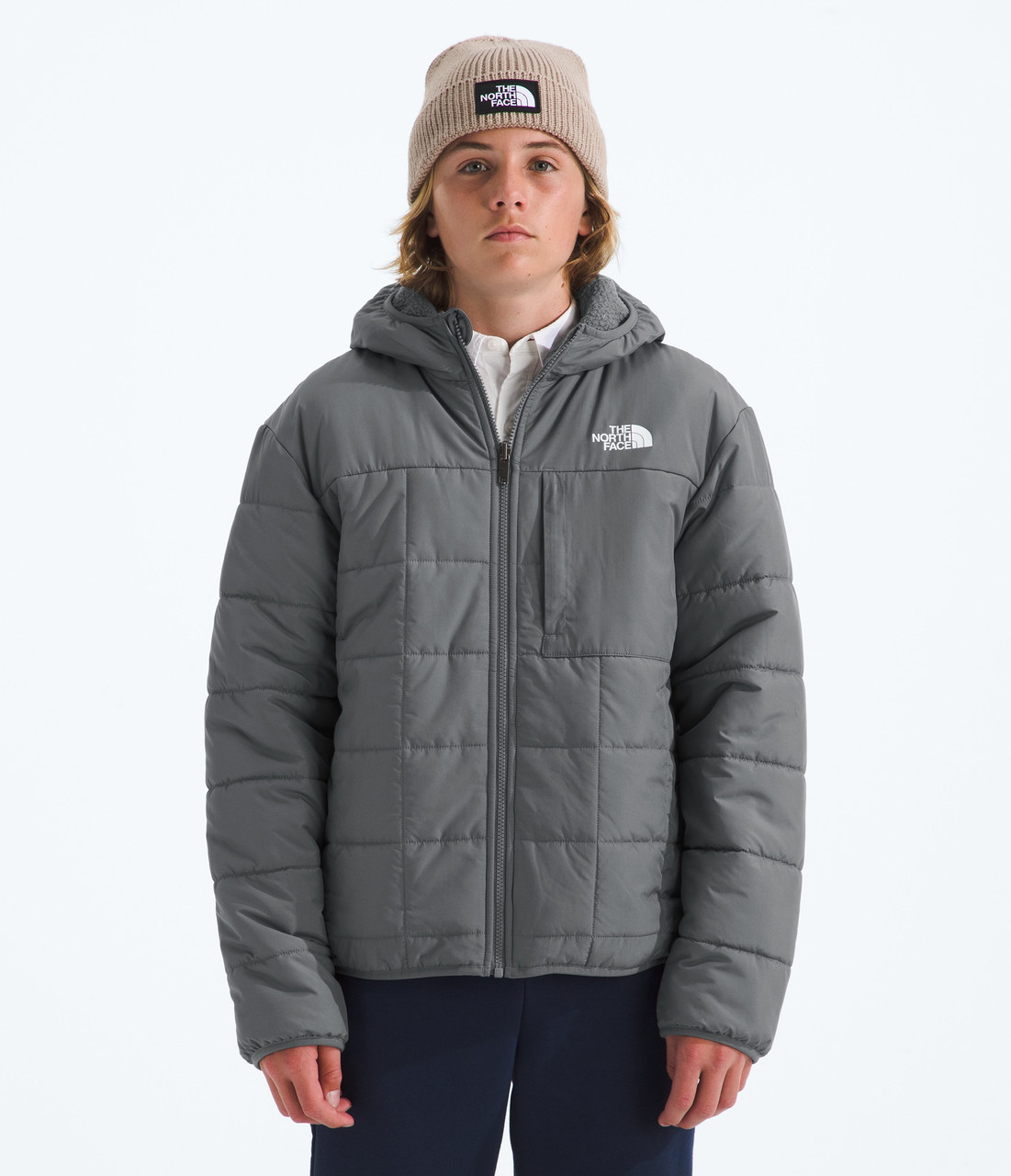 The North Face Reversible Shasta Full Zip Hooded Jacket - Boys' - Youths