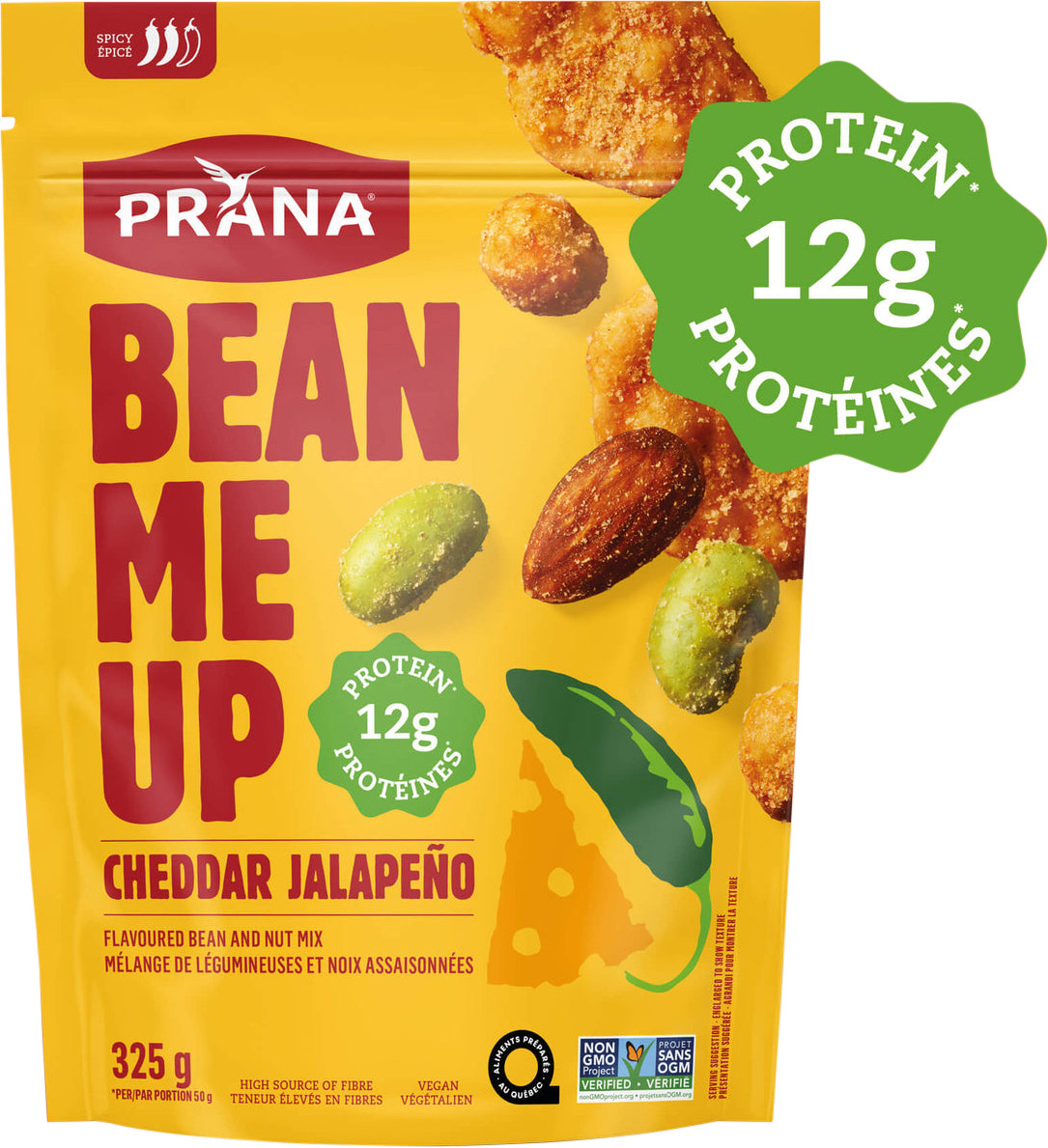 Prana Organic Bean Me Up Cheddar Jalapeno