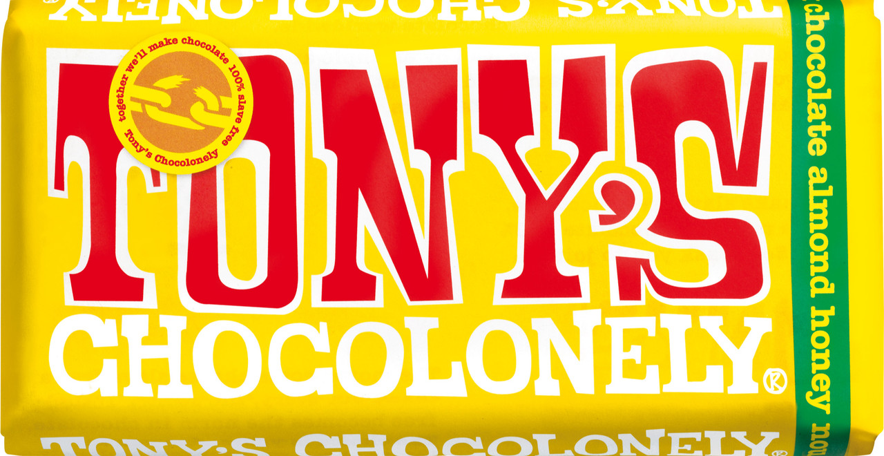 Tony's Chocolonely Milk Chocolate Honey Almond Nougat