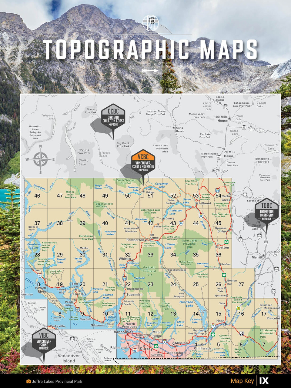 Backroad Mapbooks Vancouver, Coast and Mountains BC Backroad Mapbook