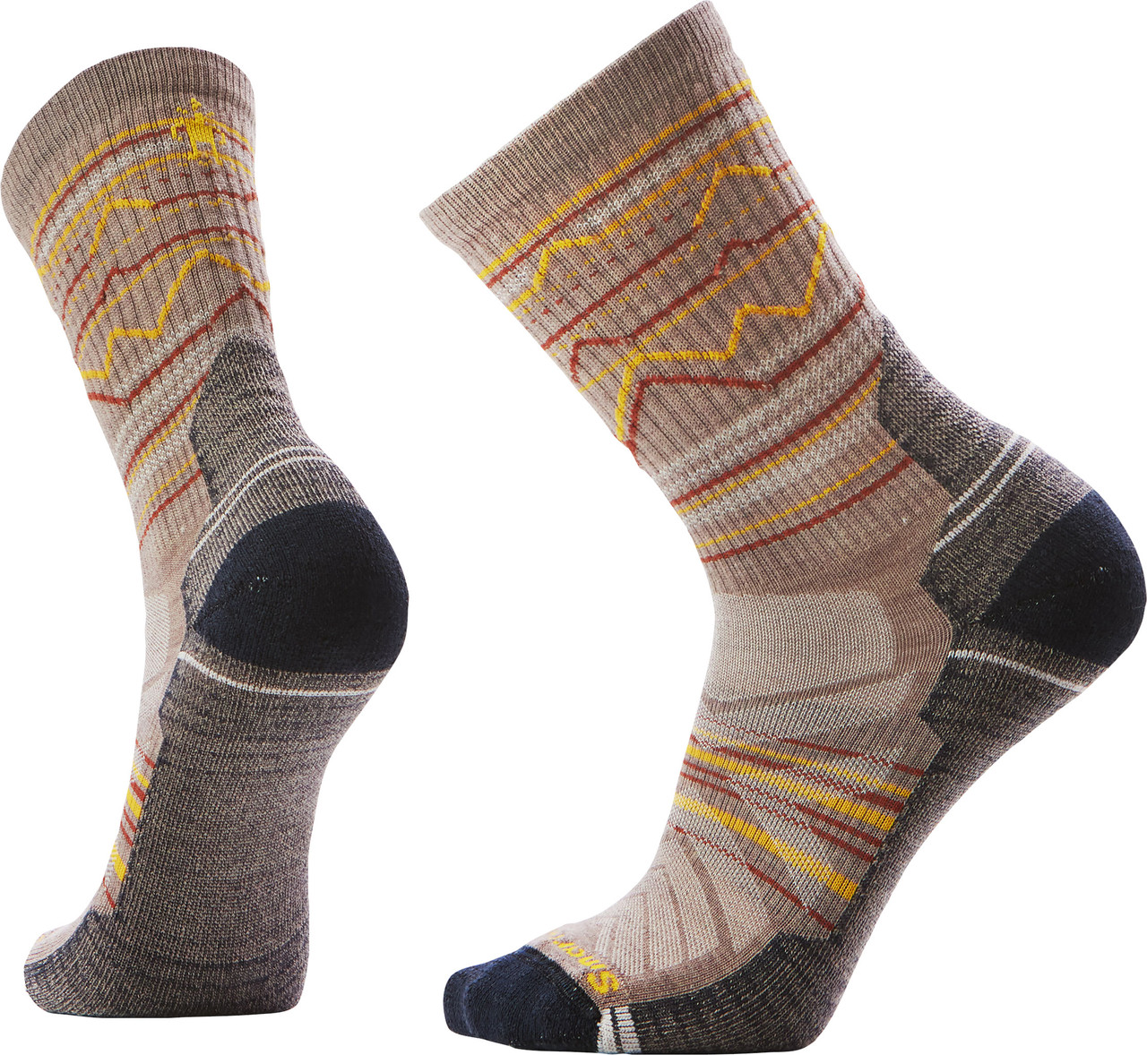 Smartwool Performance Light Cushion Mountain Range Pattern Crew Socks - Unisex