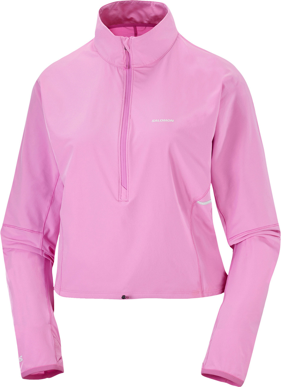 Salomon SENSE Aero Hybrid Crop 1/2 Zip Pullover - Women's