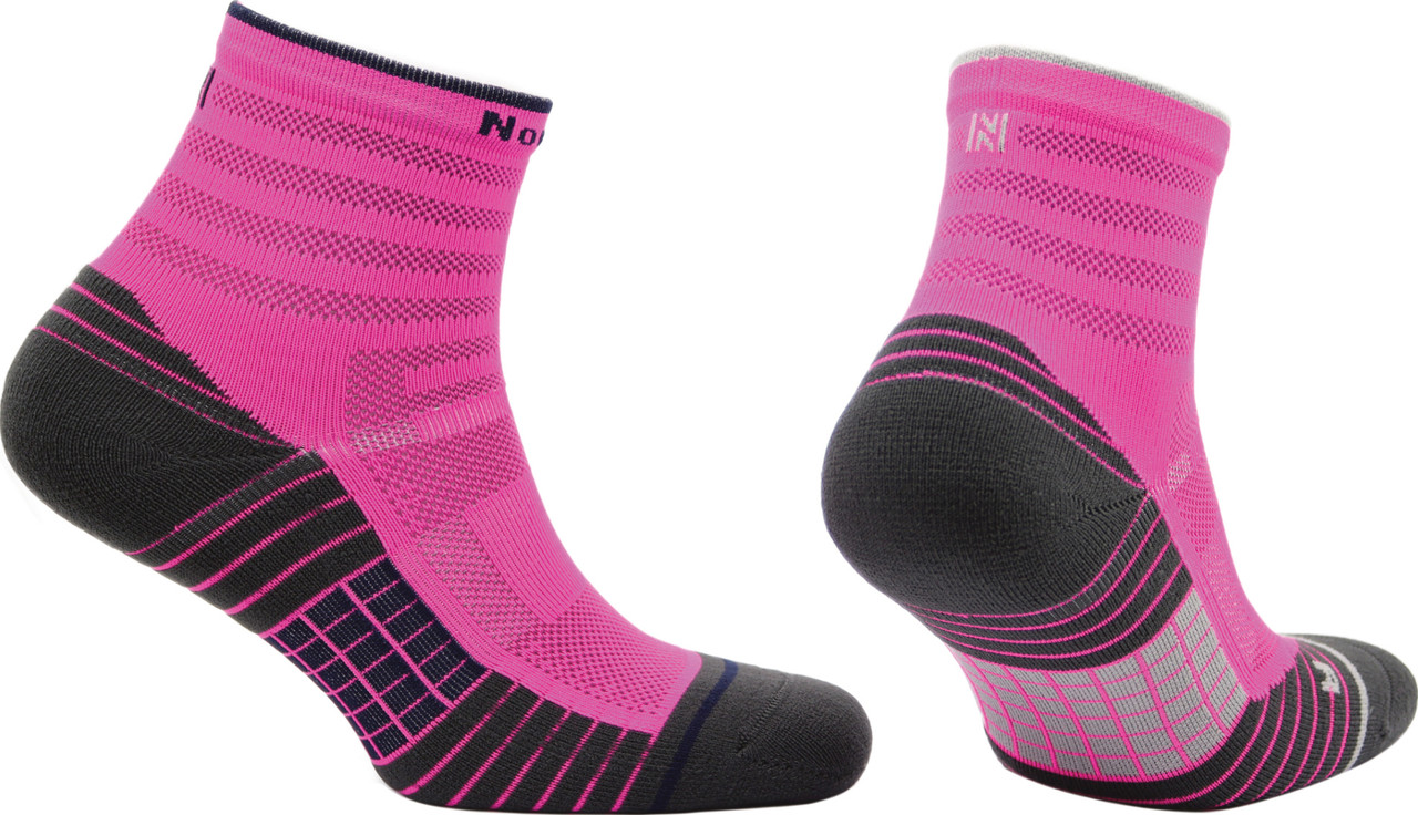 Norfolk Cheetah Cushioned Quarter Run Socks (2 Pack) - Unisex