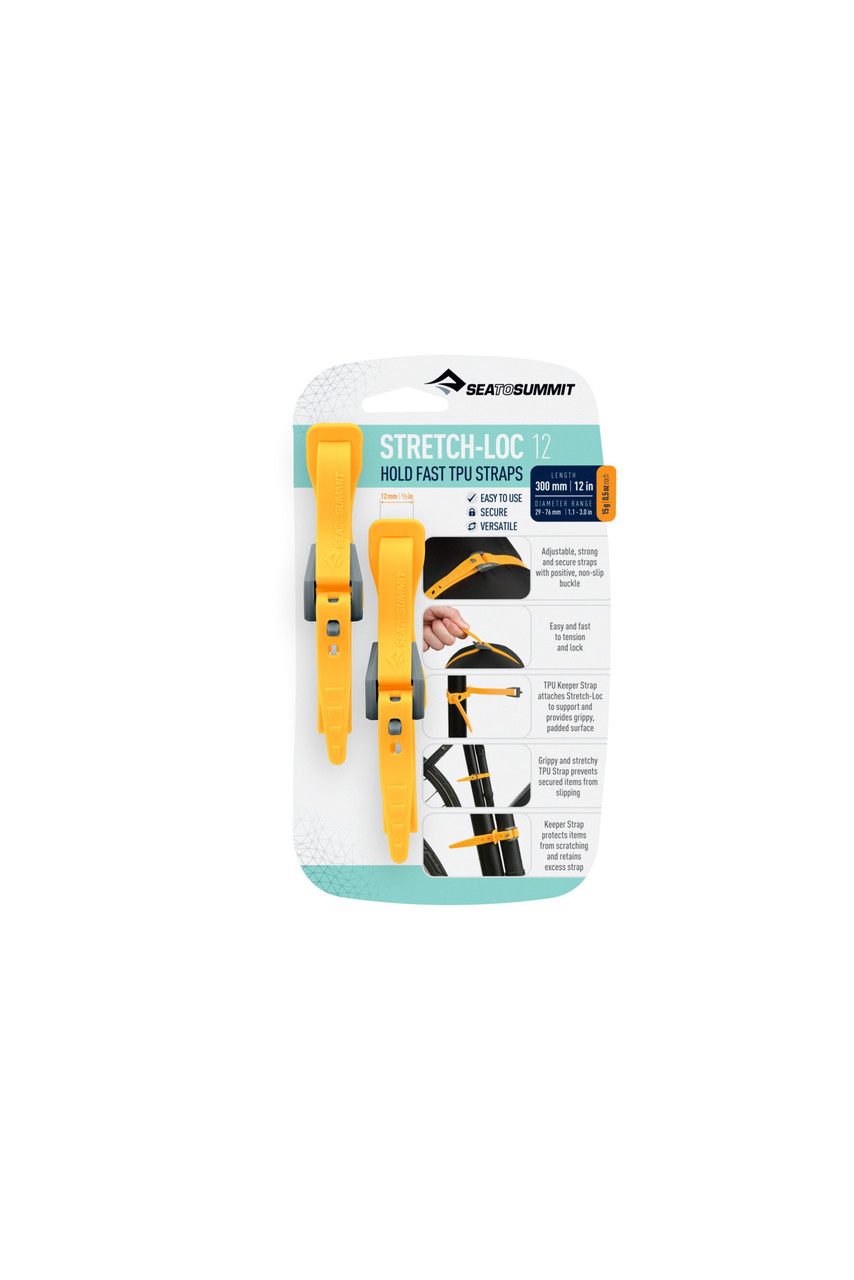 Sea To Summit Stretch-Loc TPU Straps 12 - 2 Pack