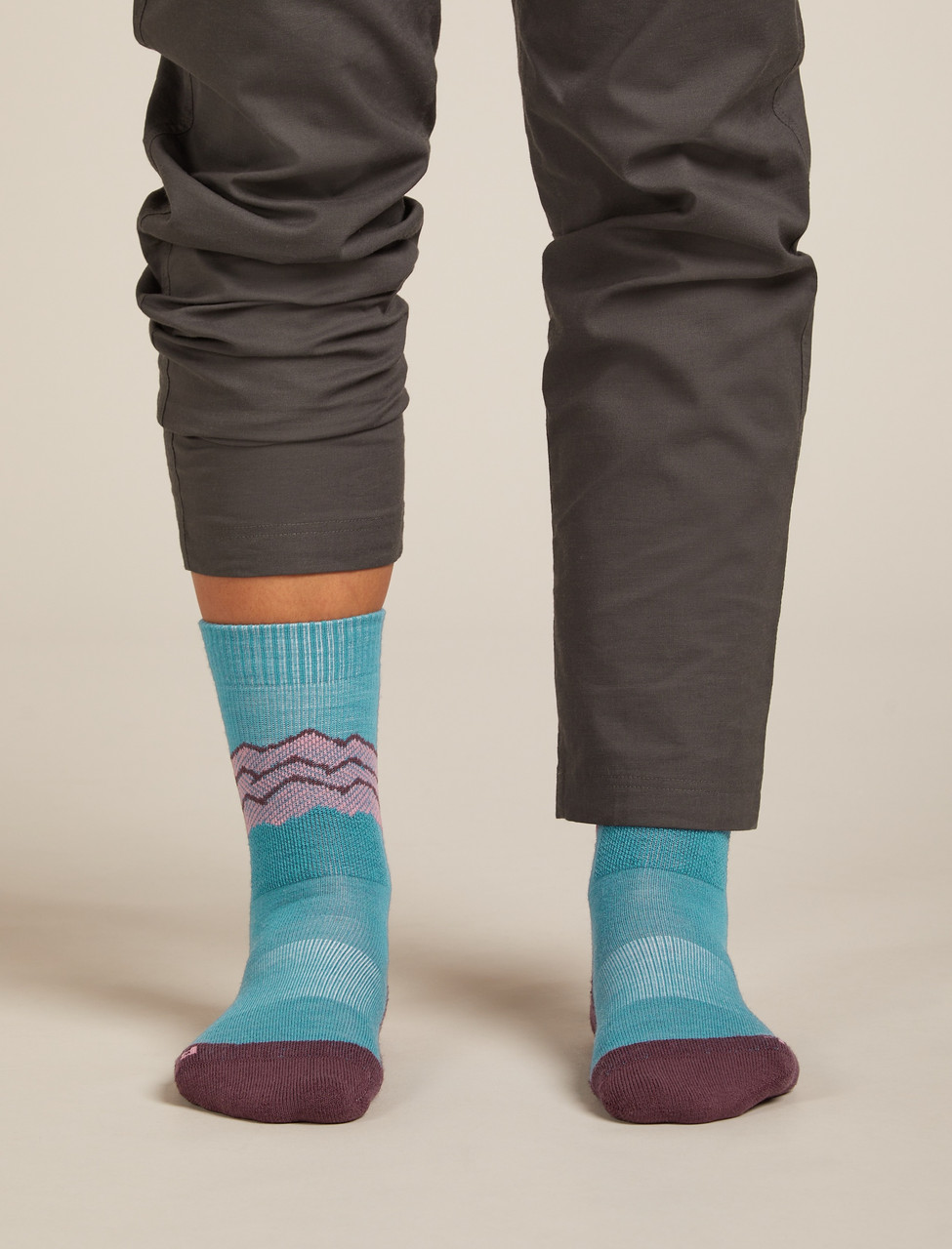 icebreaker Hike+ Medium Crew Across the Peaks Socks - Women's