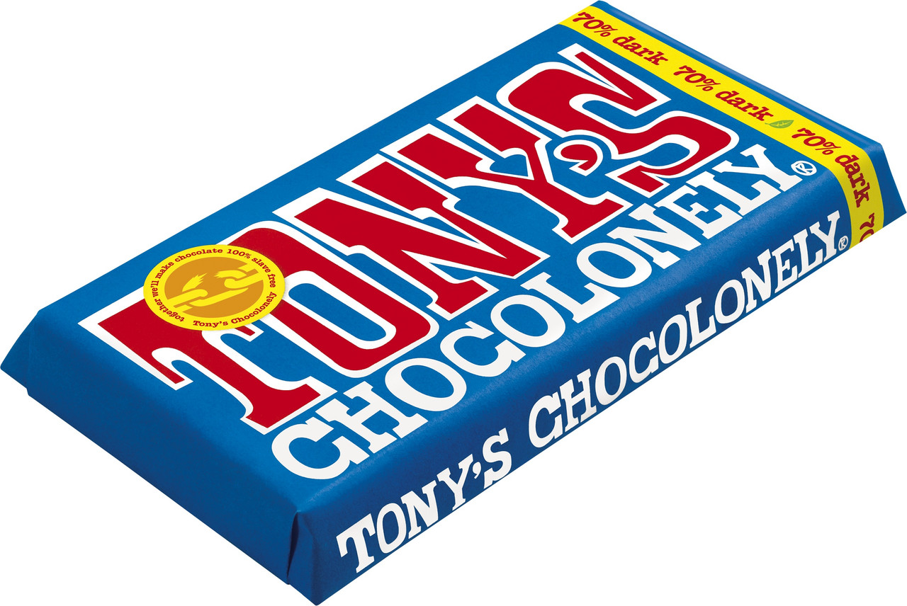 Tony's Chocolonely Dark Chocolate 70% Bar
