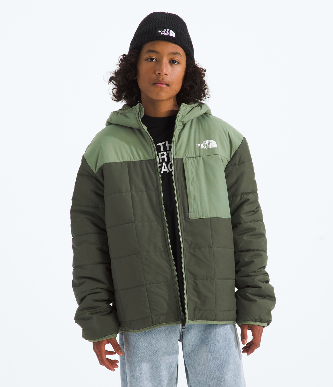 The North Face Reversible Shasta Full Zip Hooded Jacket - Boys' - Youths