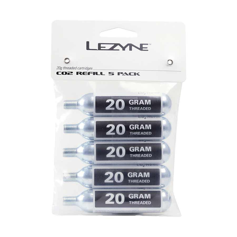 Lezyne CO2 Cartridges - 20g (5-Pack)