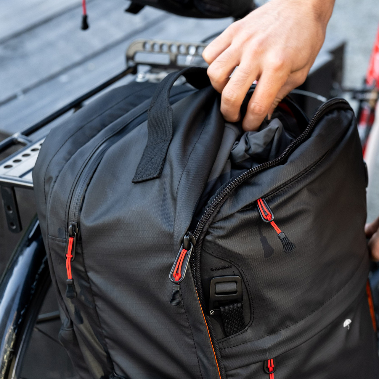 Two Wheel Gear Pannier Backpack Convertible PLUS - Recycled Fabric