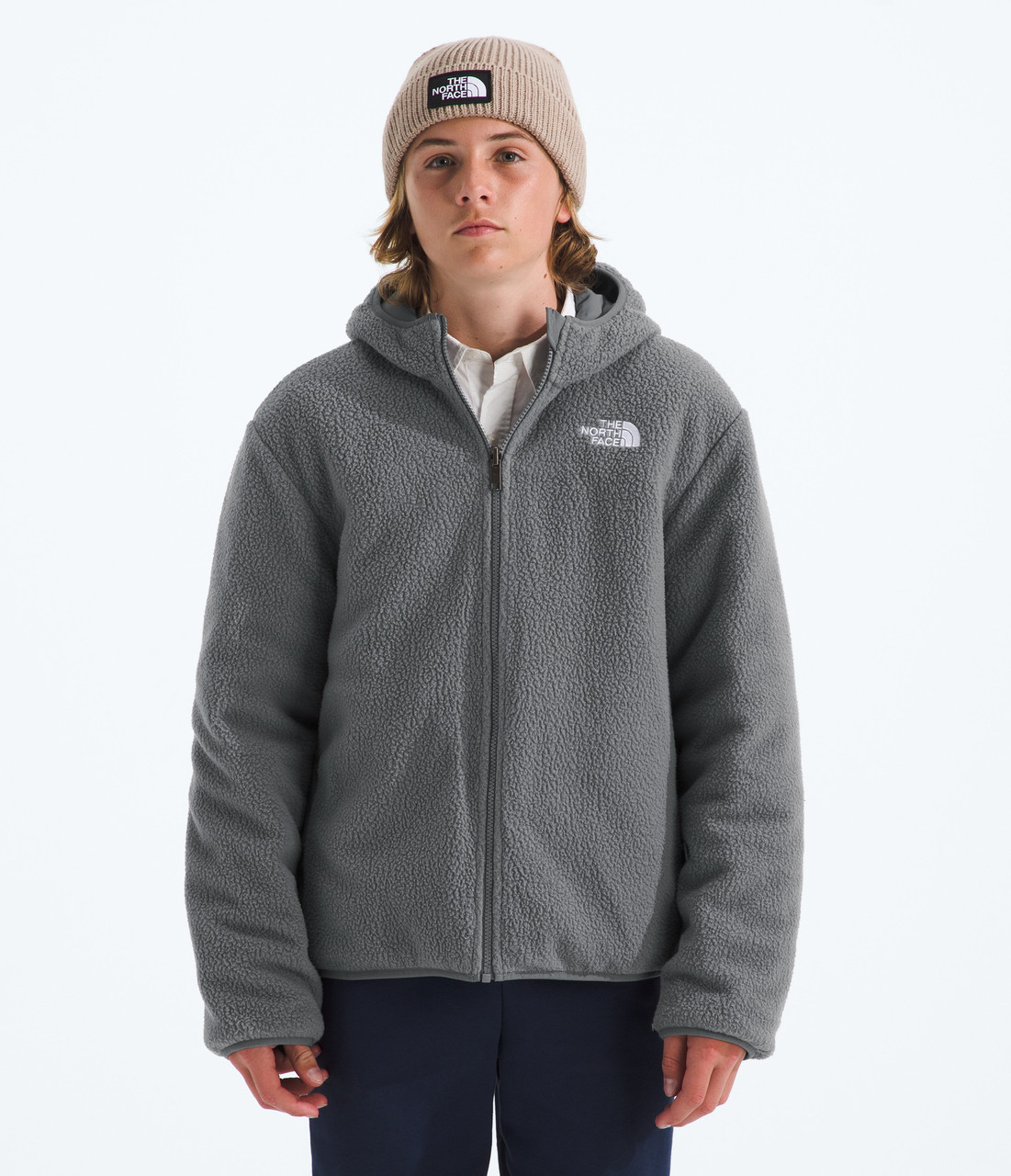 The North Face Reversible Shasta Full Zip Hooded Jacket - Boys' - Youths