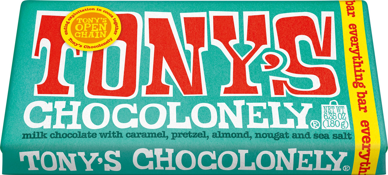 Tony's Chocolonely Milk Chocolate Everything Bar