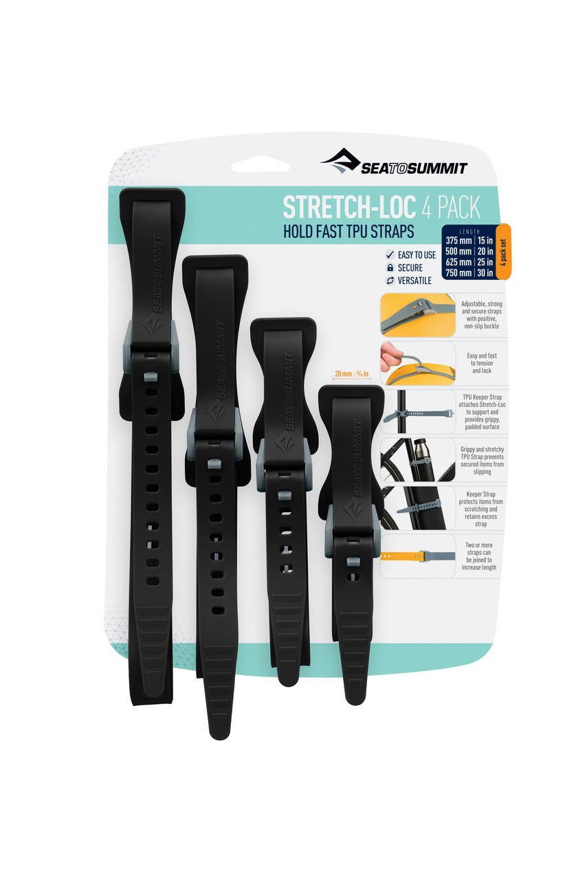 Sea To Summit Stretch-Loc TPU Straps - 4 Pack