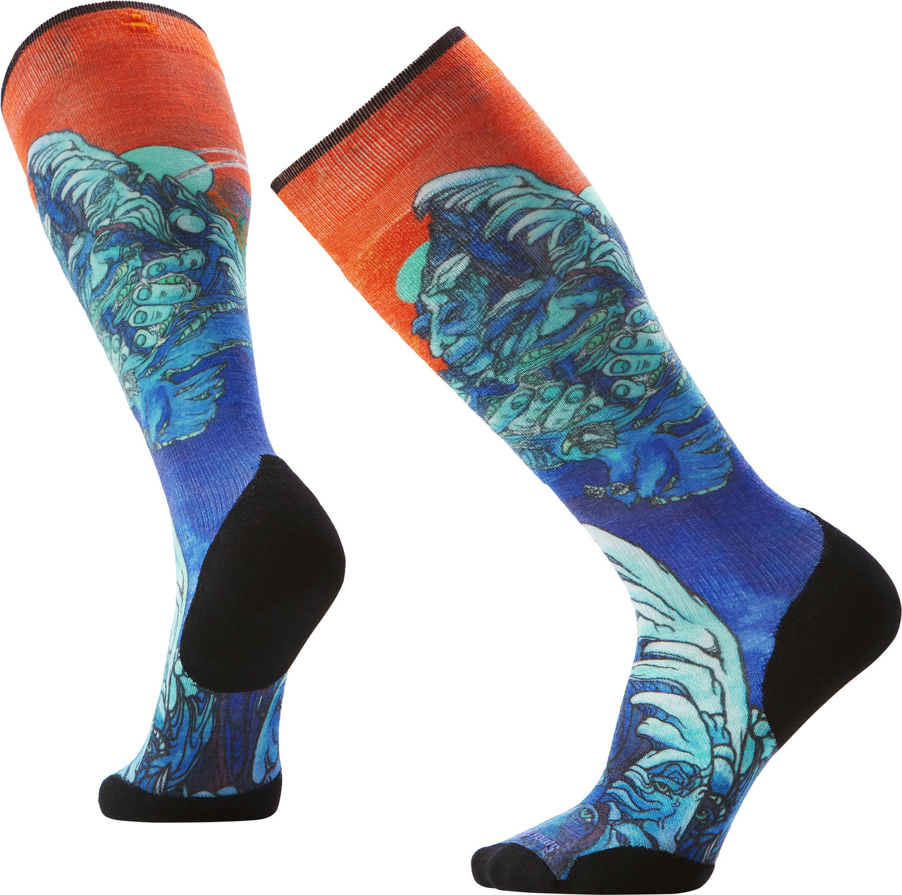 Smartwool Ski Targeted Cushion Winter Haze Print OTC Socks - Men's