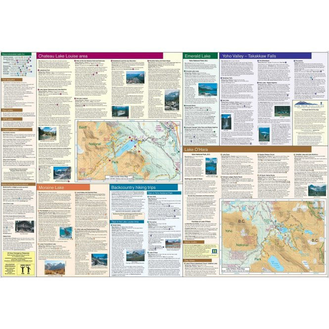 Gem Trek Publishing Lake Louise  & Yoho Map 11th edition