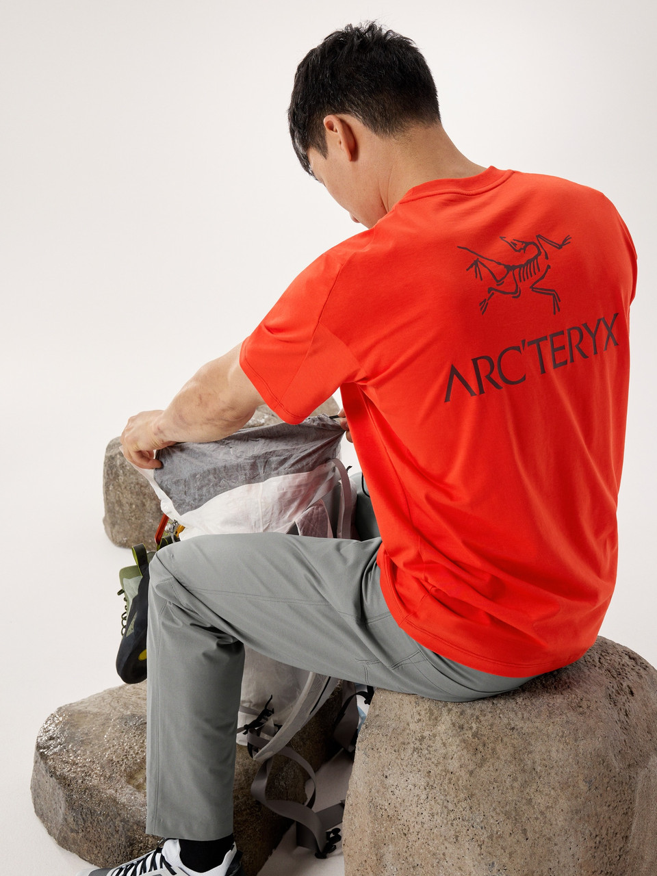 Arc'teryx Kragg Superlight Cotton Bird Word Short Sleeve - Men's