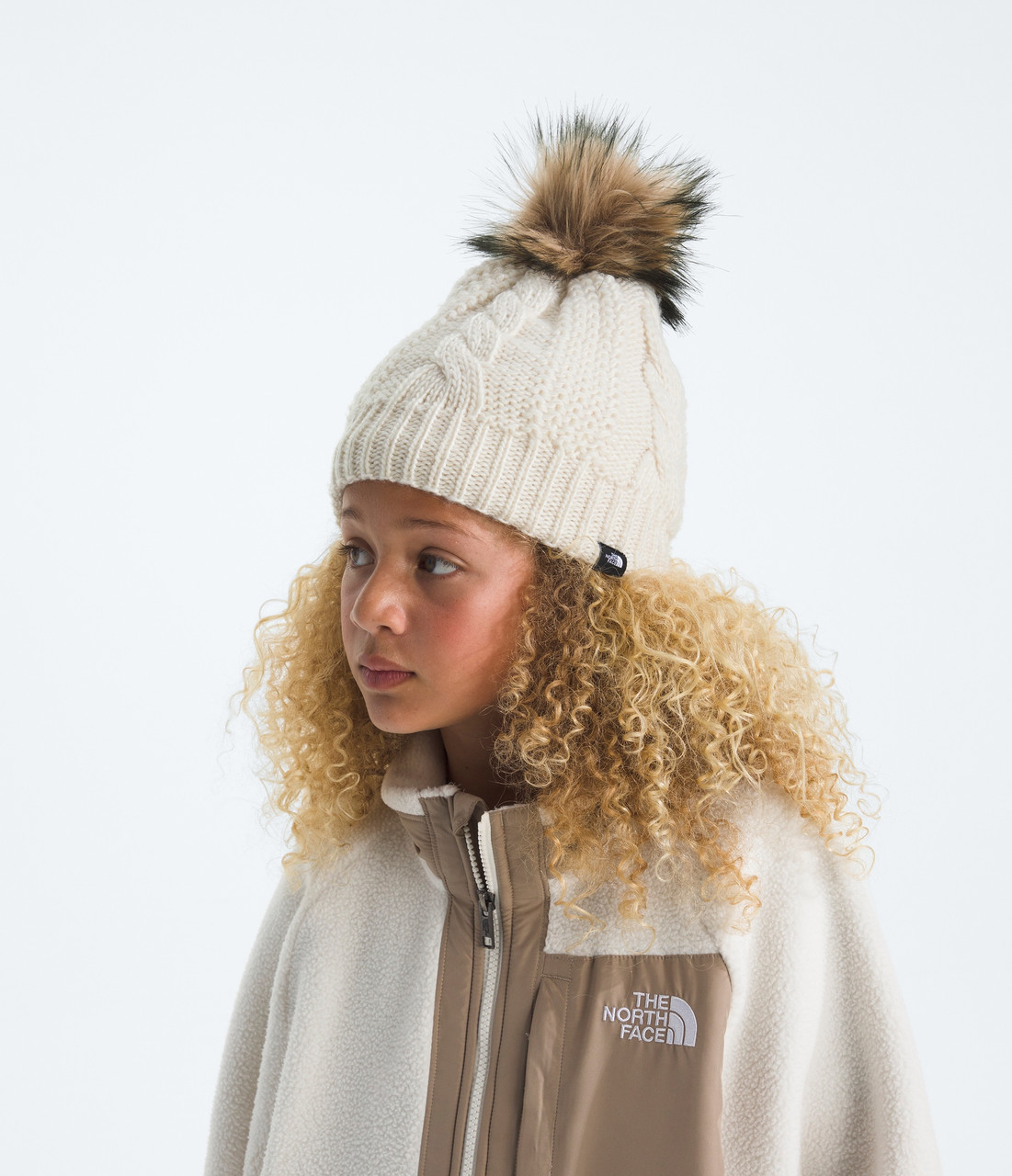 The North Face Lined Oh Mega Fur Pom Beanie - Youths