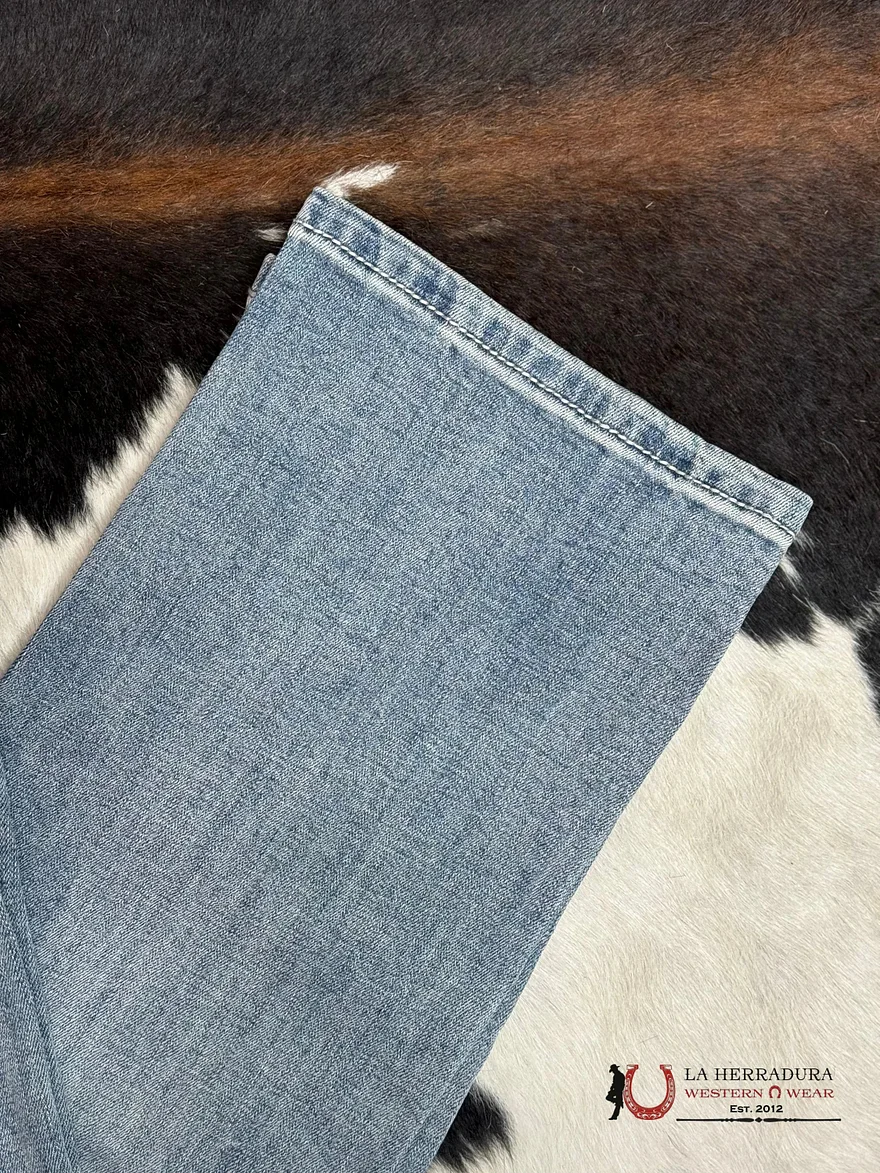 Black Slim Straight Western Jeans - BM1RD02484