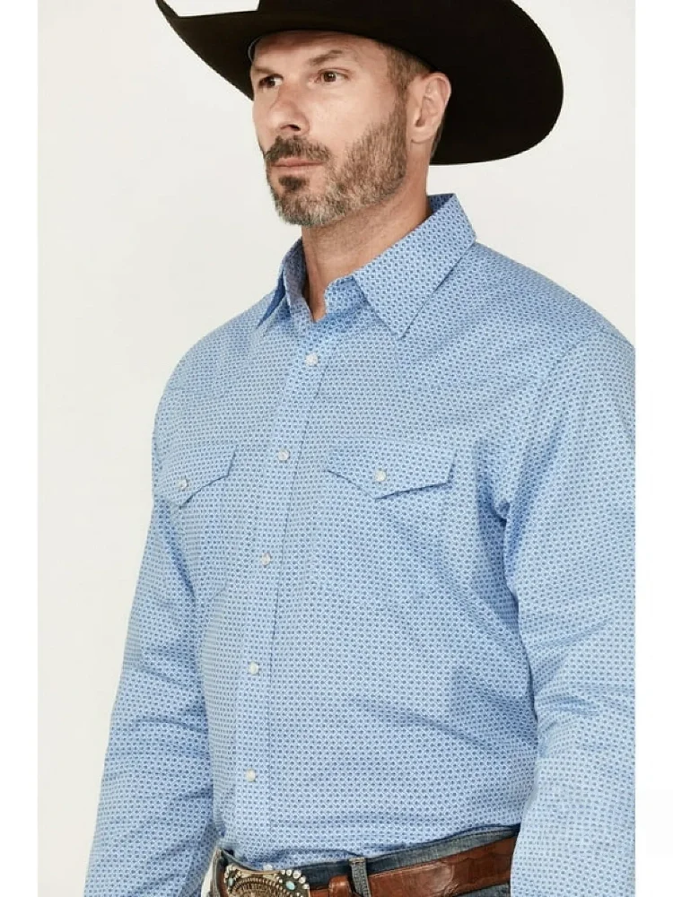 WRANGL SHIRT CLASSIC FIT BLUE LONG SLEEVE 2214