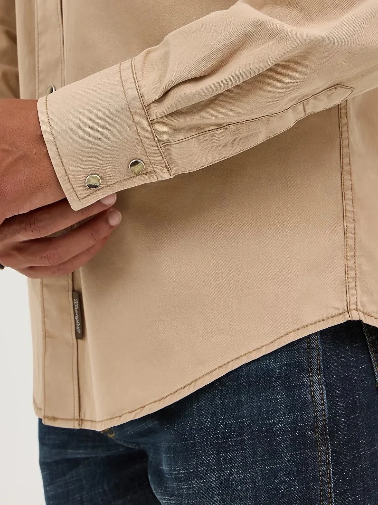 WRANGL SHIRT RETRO BROWN LONG SLEEVE 9916