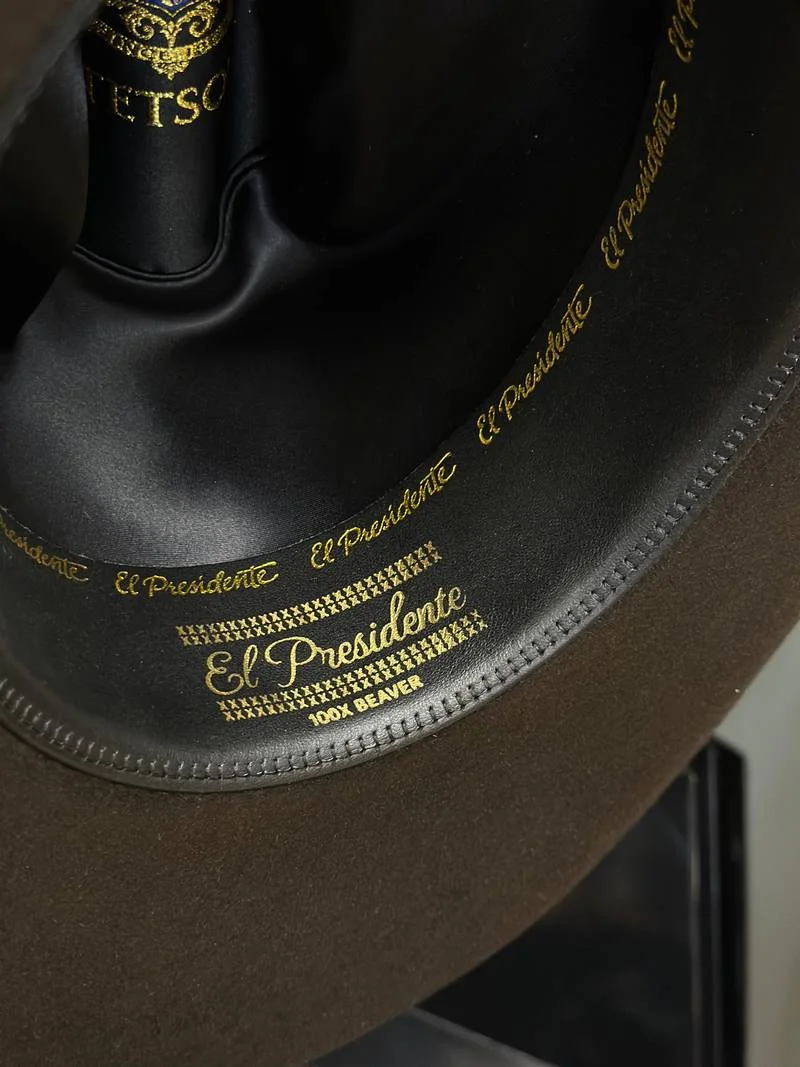 COWBOY HAT 100X EL PRESIDENTE CHOCOLATE COPA ALTA